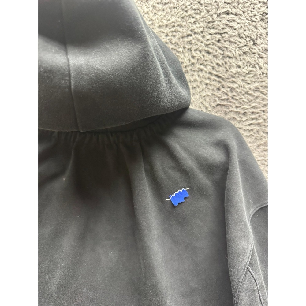 Ader Error FW2021 Embroidered Drawstring Pullover Hoodie Black Mens Size A2 - Picture 5 of 16